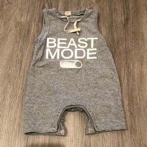 1 piece “beast mode” baby boy